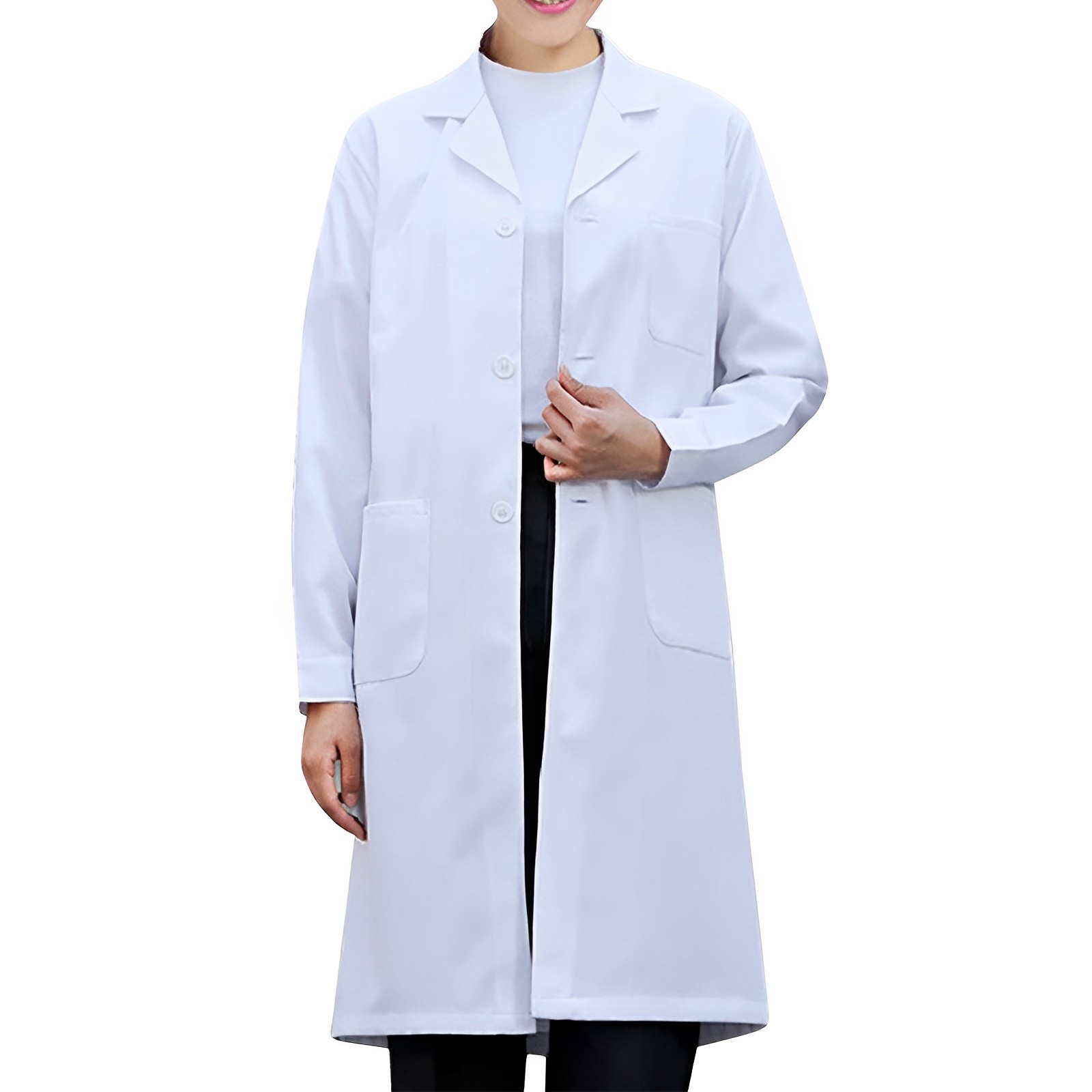 Lab Coat Medical - 여성용 흰색 실험실 코트 남성 학생