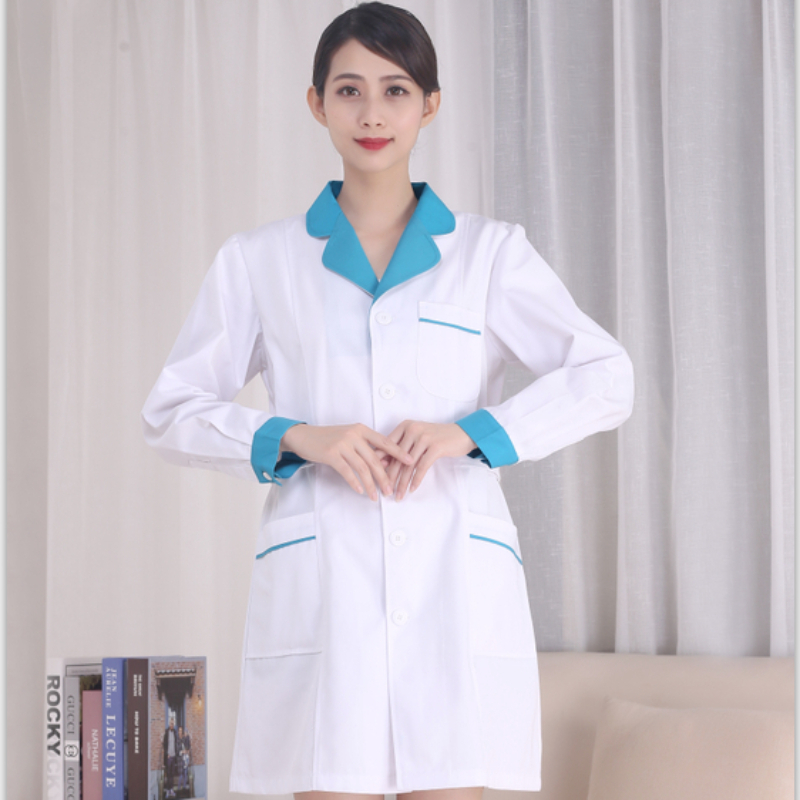 Lab Coat Medical - 흰색 간호사 유니폼 반팔 의료용 스크럽