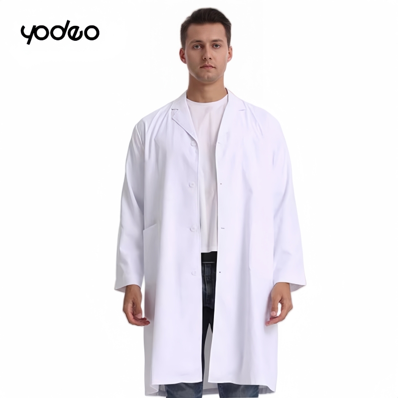 Lab Coat Medical - 양털 안감 긴 소매 작업복 남녀공용,
