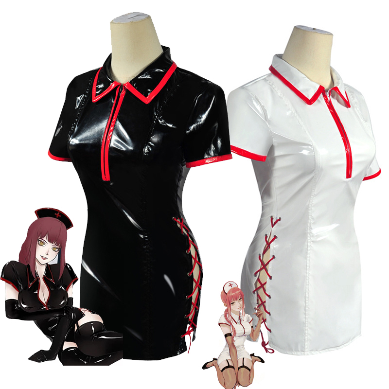 Medical Lab Uniform - 애니메이션 전기톱 남자 코스프레 의상, 마키마