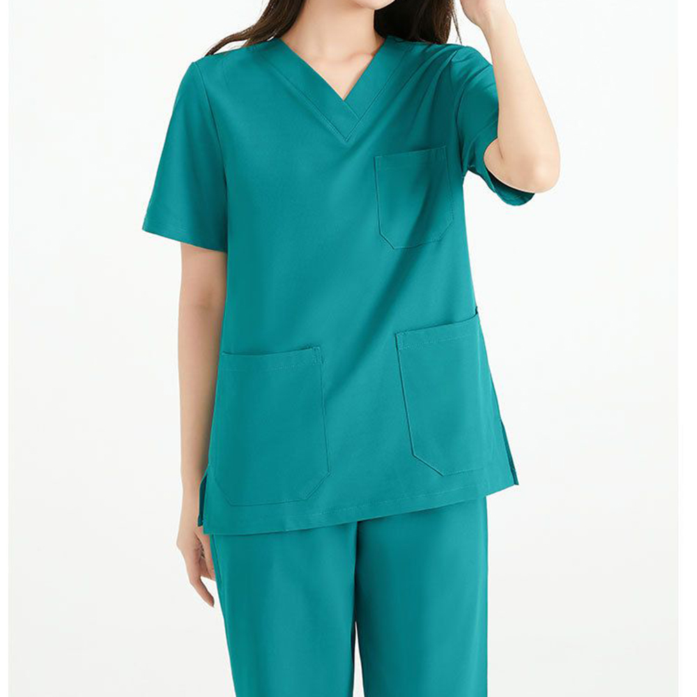 Lab Coat Medical - 여성용 고급 신축성 상의 바지 수술실