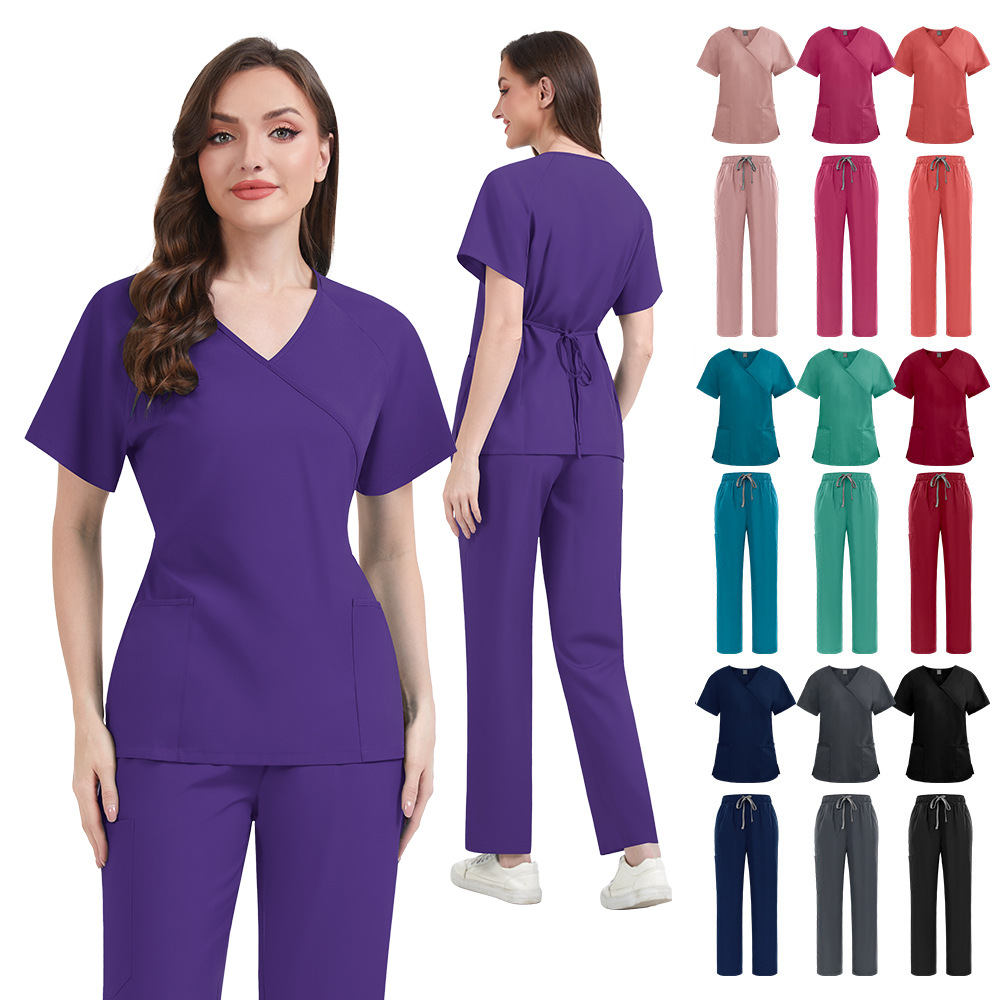 Medical Lab Uniform - 슬림핏 여성 스크럽 세트 병원 의료