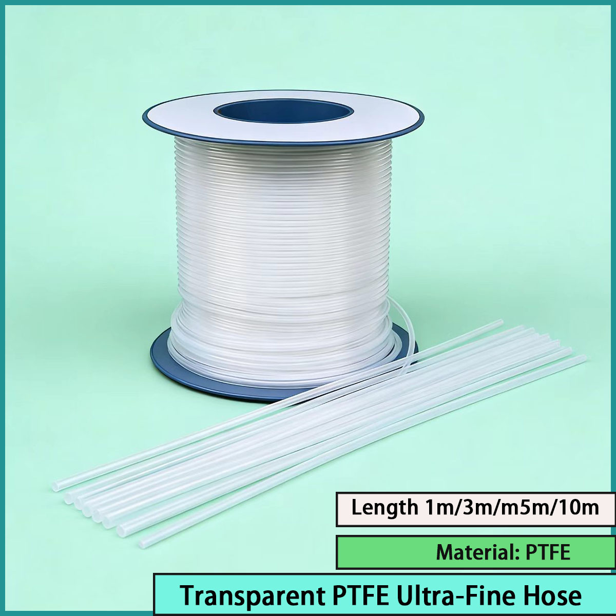 Medical Lab Youtube - 투명 PTFE 초미세 호스(길이 1m/3m/5m/10m)는 의료,