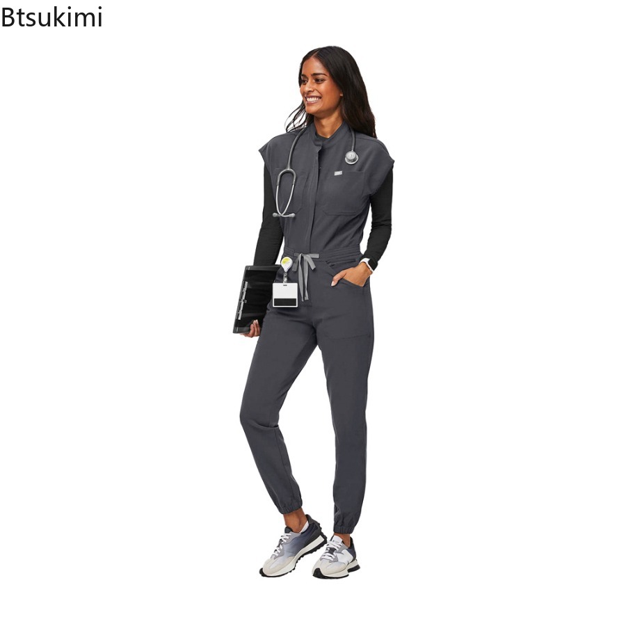 패션 지퍼 점프수트 의료 유니폼 건강 서비스 간호복 애 - Medical Lab Uniform 리뷰 및 가격