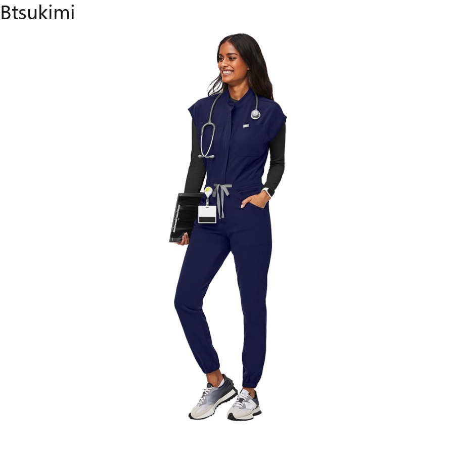 패션 지퍼 점프수트 의료 유니폼 건강 서비스 간호복 애 - Medical Lab Uniform 리뷰 및 가격