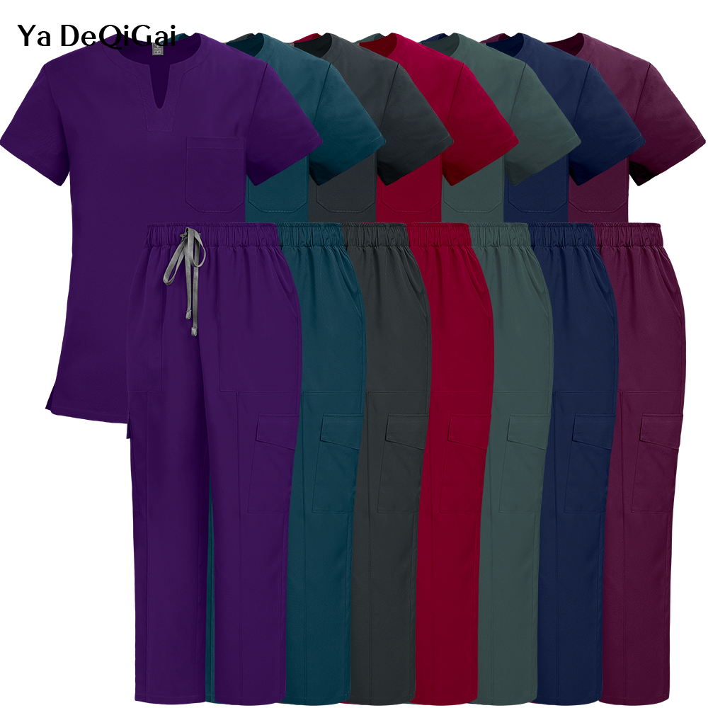 의료 간호사 유니폼 2피스 임상 간호 상의 바지 병원  - Medical Lab Uniform 리뷰 및 가격