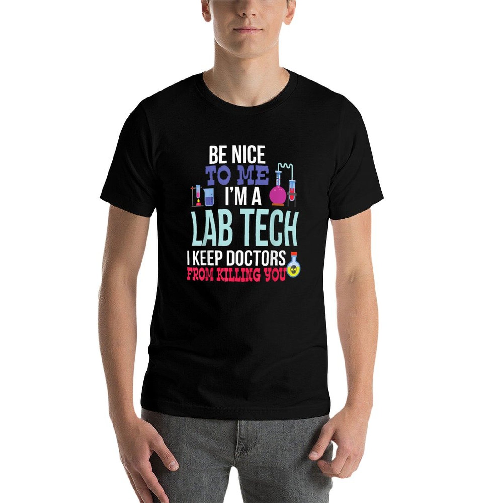 재미있는 의료 실험실 기술자 실험실 기술자 티셔츠 휴일 - Medical Lab Tech 리뷰 및 가격