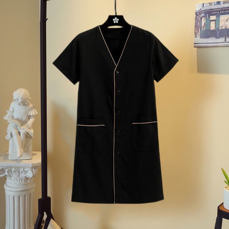 고품질 피부 관리 작업복 흰색 여성용 반팔 한국식 코트 - Lab Coat Medical 리뷰 및 가격