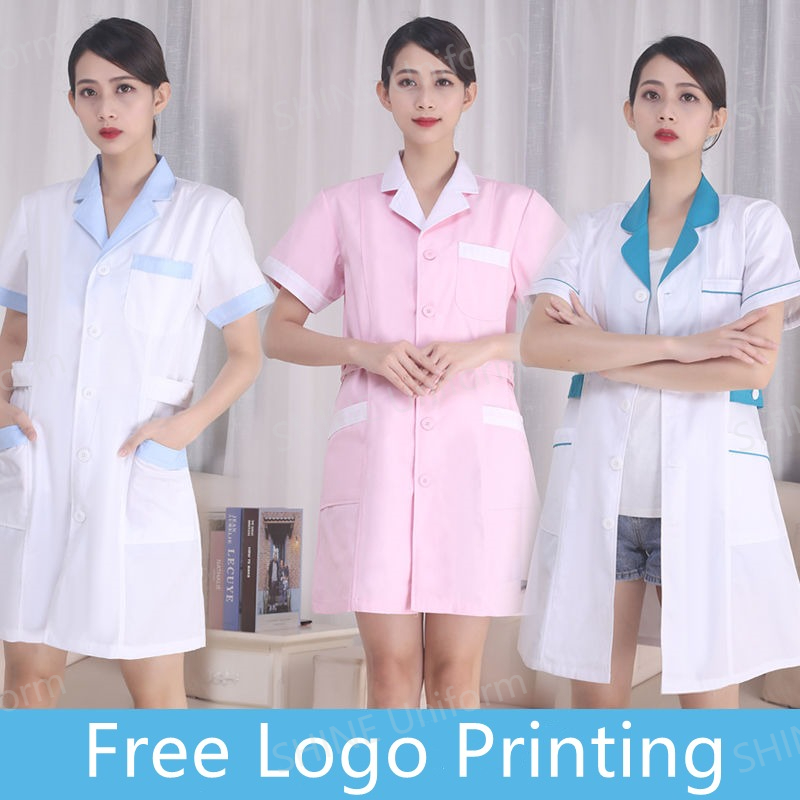 흰색 간호사 유니폼 반팔 의료용 스크럽 상의 실험복 의 - Lab Coat Medical 리뷰 및 가격