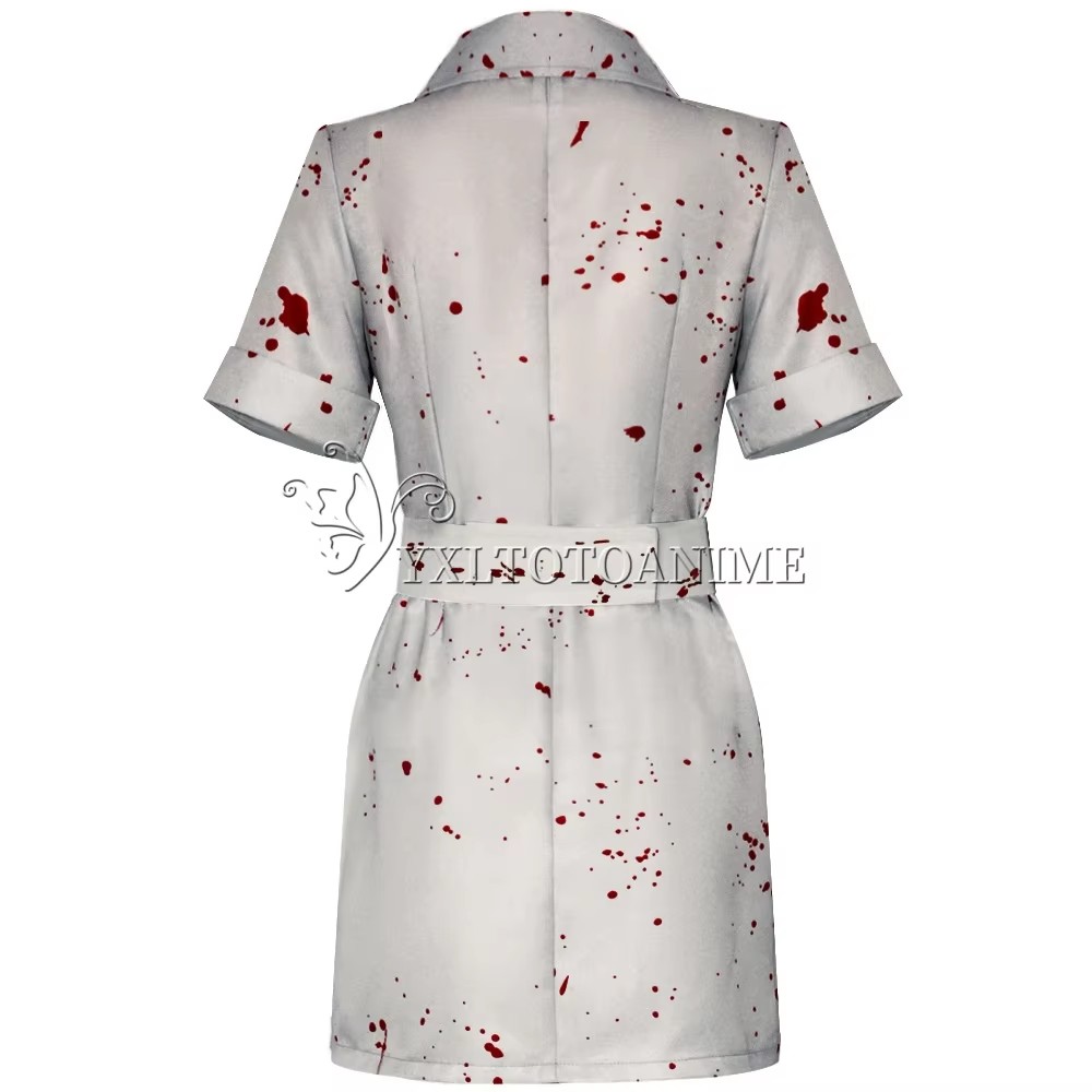 영화 사일런트 힐 코스프레 의상 간호사 흰색 피 얼룩이 - Medical Lab Uniform 리뷰 및 가격