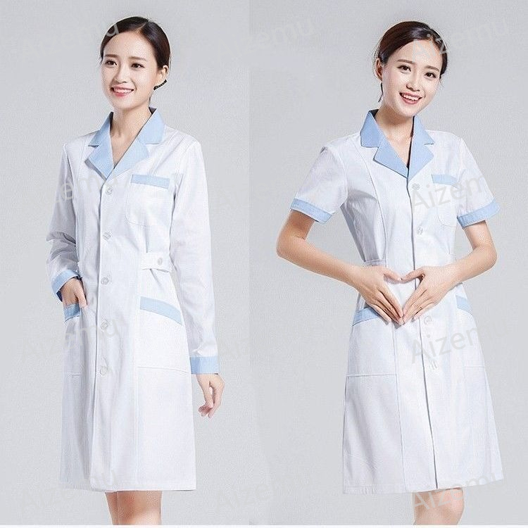 유니섹스 반팔 뷰티 살롱 스크럽 드레스 화이트 약국 의 - Lab Coat Medical 리뷰 및 가격