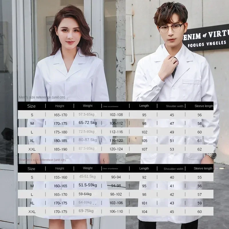 의료 실험실 가운 세트 유니섹스 의사 유니폼 여성 긴팔 - Lab Coat Medical 리뷰 및 가격