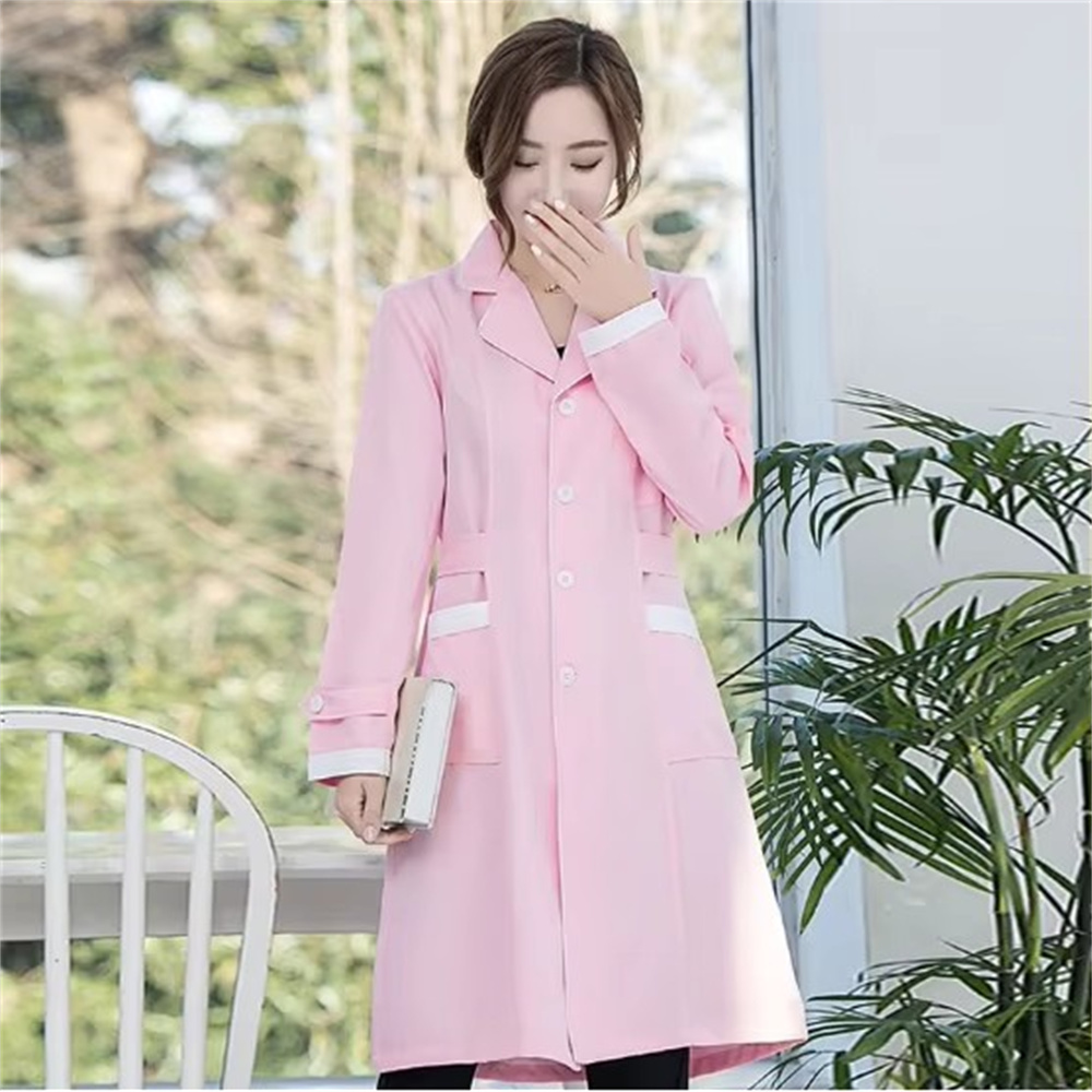 고급 회색 단색 슬림 단순 주름 방지 스파 유니폼 미용 - Lab Coat Medical 리뷰 및 가격