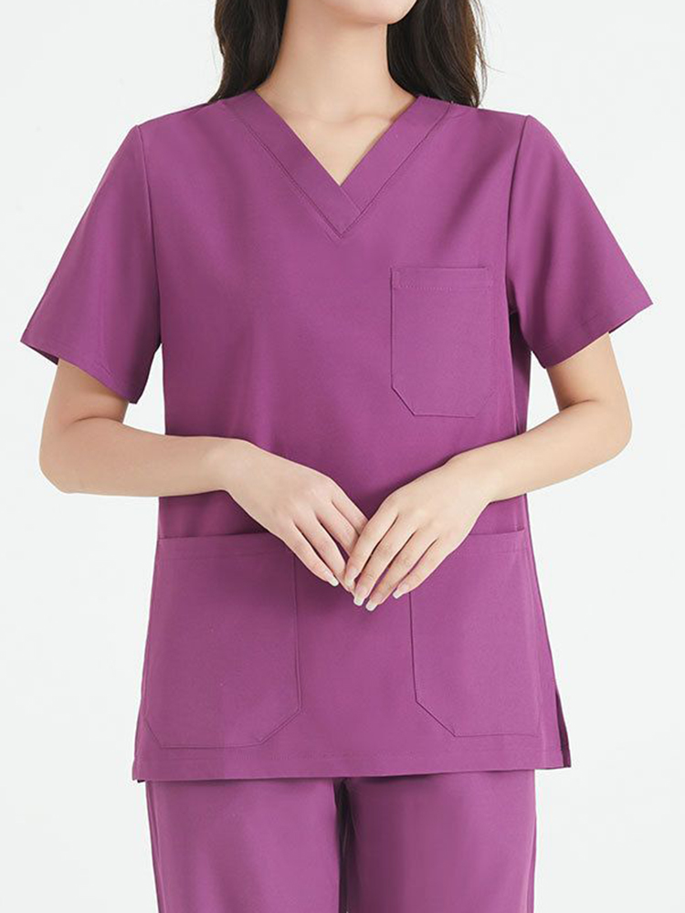 여성용 고급 신축성 상의 바지 수술실 의료 작업복 브러 - Lab Coat Medical 리뷰 및 가격